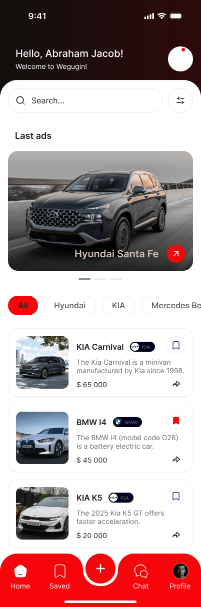 Auto Export Mobile App UI Redesign project preview